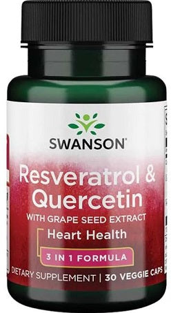 Swanson Resveratrol & Quercetin - 30 vcaps - Sports Supplements at MySupplementShop by Swanson