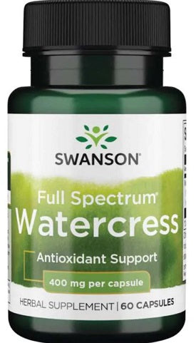 Swanson Full Spectrum Watercress, 400mg - 60 caps - Health and Wellbeing at MySupplementShop by Swanson