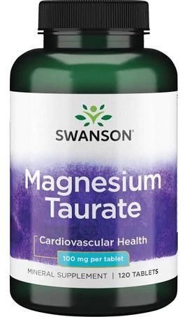 Swanson Magnesium Taurate, 100mg - 120 tabs - Vitamins & Minerals at MySupplementShop by Swanson