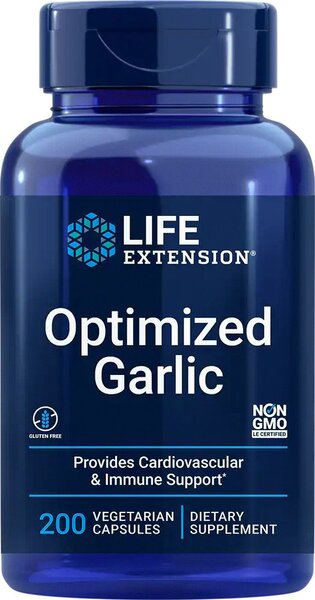 Life Extension Optimized Garlic - 200 vcaps - Health and Wellbeing at MySupplementShop by Life Extension