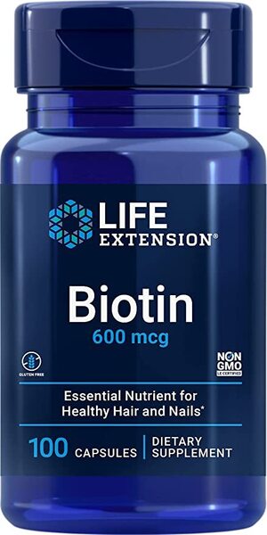 Life Extension Biotin, 600mcg - 100 caps - Health and Wellbeing at MySupplementShop by Life Extension