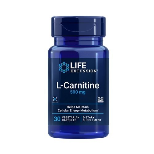 Life Extension L-Carnitine, 500mg - 30 vcaps - Amino Acids and BCAAs at MySupplementShop by Life Extension