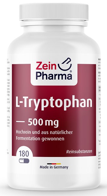 Zein Pharma L-Tryptophan, 500mg - 180 caps - Sports Supplements at MySupplementShop by Zein Pharma