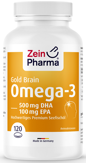 Zein Pharma Omega-3 Gold - Brain Edition - 120 softgels - Sports Supplements at MySupplementShop by Zein Pharma