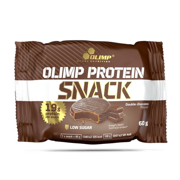 Olimp Nutrition Protein Snack, Double Chocolate - 12 x 60g - Protein Bars at MySupplementShop by Olimp Nutrition