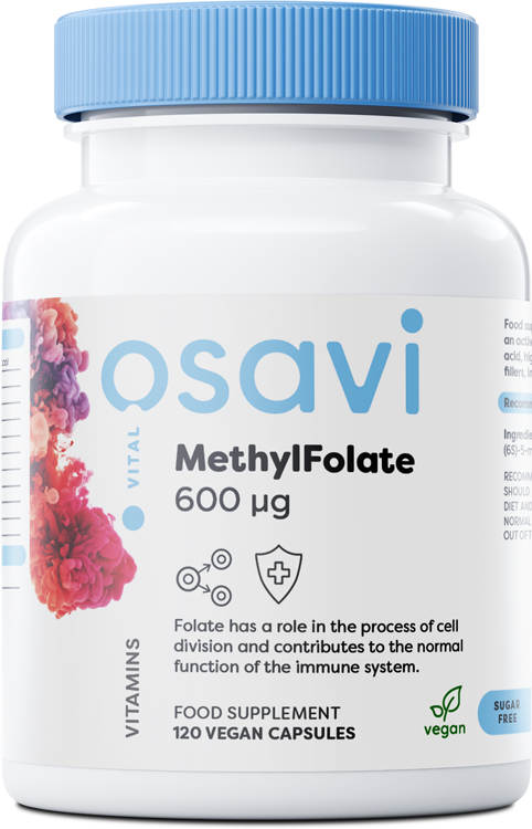 Osavi MethylFolate, 600mcg - 120 vegan caps - Supplements for Women at MySupplementShop by Osavi