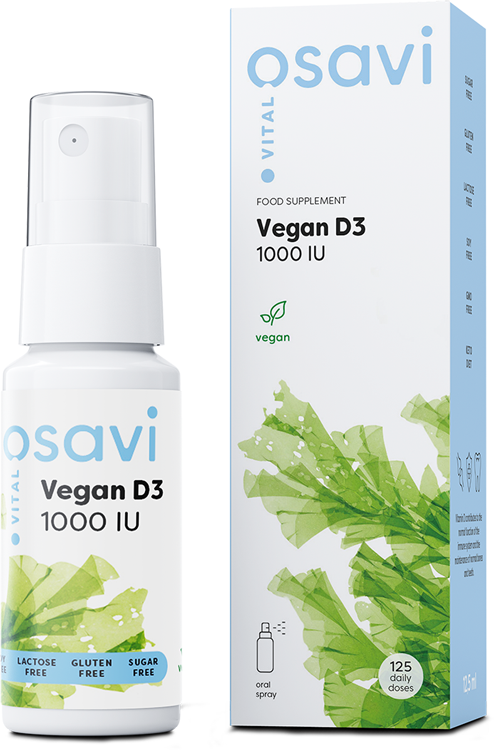 Osavi Vegan D3 Oral Spray, 1000IU - 12.5 ml. - Vitamin D at MySupplementShop by Osavi