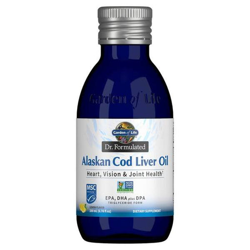 Garden of Life Dr. Formulated Alaskan Cod Liver Oil, Lemon - 200 ml. - Joint Support at MySupplementShop by Garden of Life