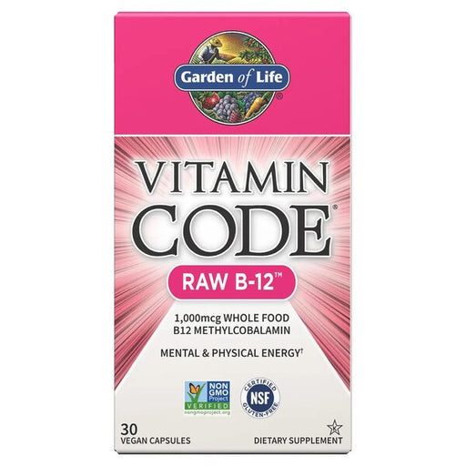 Garden of Life Vitamin Code Raw B-12 - 30 vegan caps - Vitamins & Minerals at MySupplementShop by Garden of Life