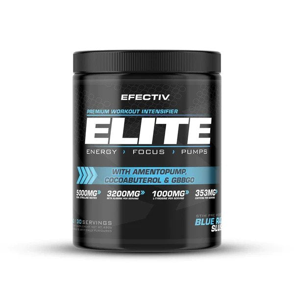 Efectiv Nutrition Elite Pre-Workout, Blue Razz - 420 grams - Default Title - Pre & Post Workout at MySupplementShop by Efectiv Nutrition