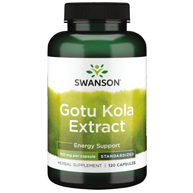 Swanson Gotu Kola Extract, 100mg - 120 caps - Health and Wellbeing at MySupplementShop by Swanson