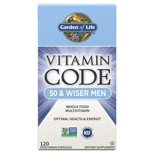 Garden of Life Vitamin Code 50 & Wiser Men - 120 vcaps - Vitamins & Minerals at MySupplementShop by Garden of Life