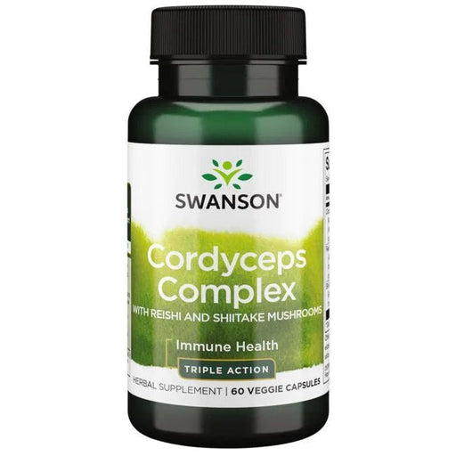 Swanson Cordyceps Complex with Reishi and Shiitake Mushrooms - 60 vcaps - Health and Wellbeing at MySupplementShop by Swanson