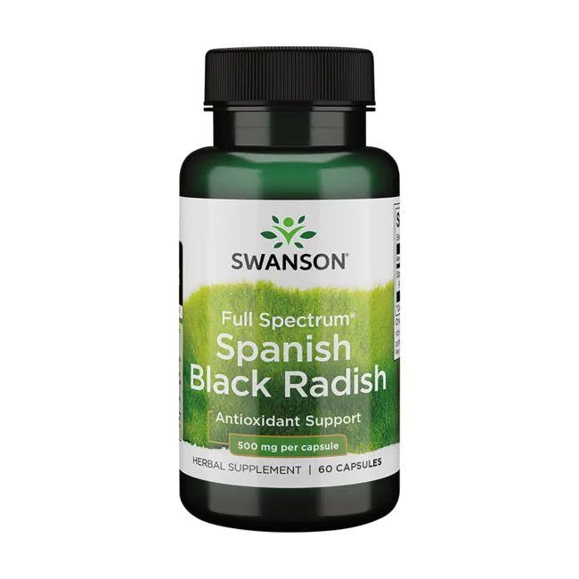 Swanson Full Spectrum Spanish Black Radish, 500mg - 60 caps - Health and Wellbeing at MySupplementShop by Swanson