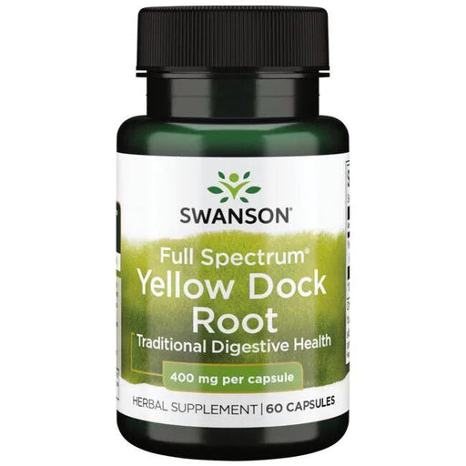 Swanson Full Spectrum Yellow Dock Root, 400mg - 60 caps - Health and Wellbeing at MySupplementShop by Swanson