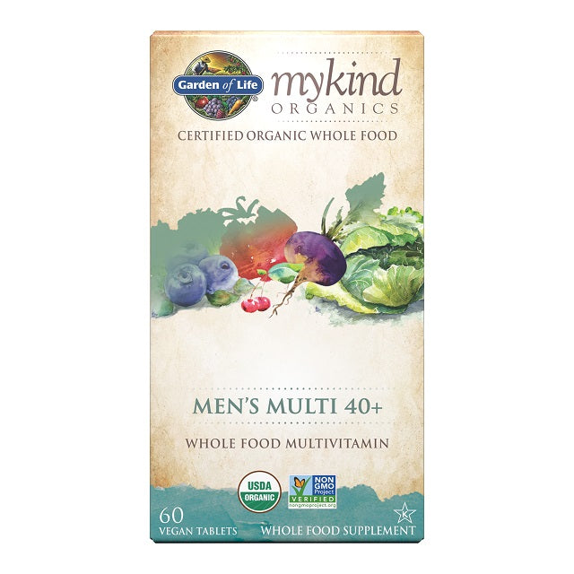 Garden of Life Mykind Organics Men's Multi 40+ - 60 vegan tabs - Vitamins & Minerals at MySupplementShop by Garden of Life