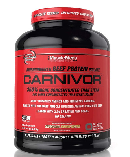 MuscleMeds Carnivor, Chocolate Peanut Butter - 2016 grams - Default Title - Protein at MySupplementShop by MuscleMeds