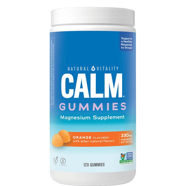 Natural Vitality Calm Gummies, Orange - 120 gummies - Sports Supplements at MySupplementShop by Natural Vitality