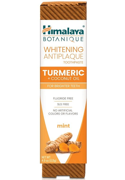 Himalaya Whitening Antiplaque Toothpaste Turmeric + Coconut Oil, Mint - 113g - Default Title - Oral Care at MySupplementShop by Himalaya