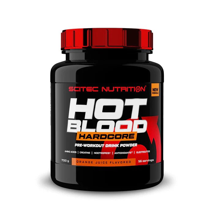 SciTec Hot Blood Hardcore Orange Juice 700g - Pre & Post Workout at MySupplementShop by SciTec