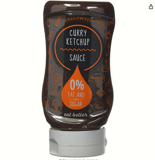 Callowfit Sauce Curry Ketchup 300ml - Sports Nutrition at MySupplementShop by Callowfit